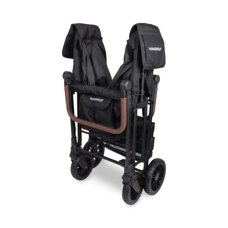 Wonderfold W6 Luxe Pro (6-Seater) Stroller Wagon (Jet Black)