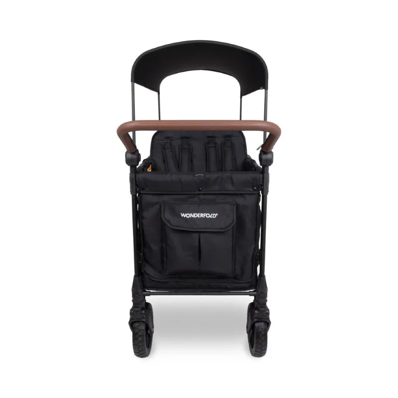 Wonderfold W6 Luxe Pro (6-Seater) Stroller Wagon (Jet Black)