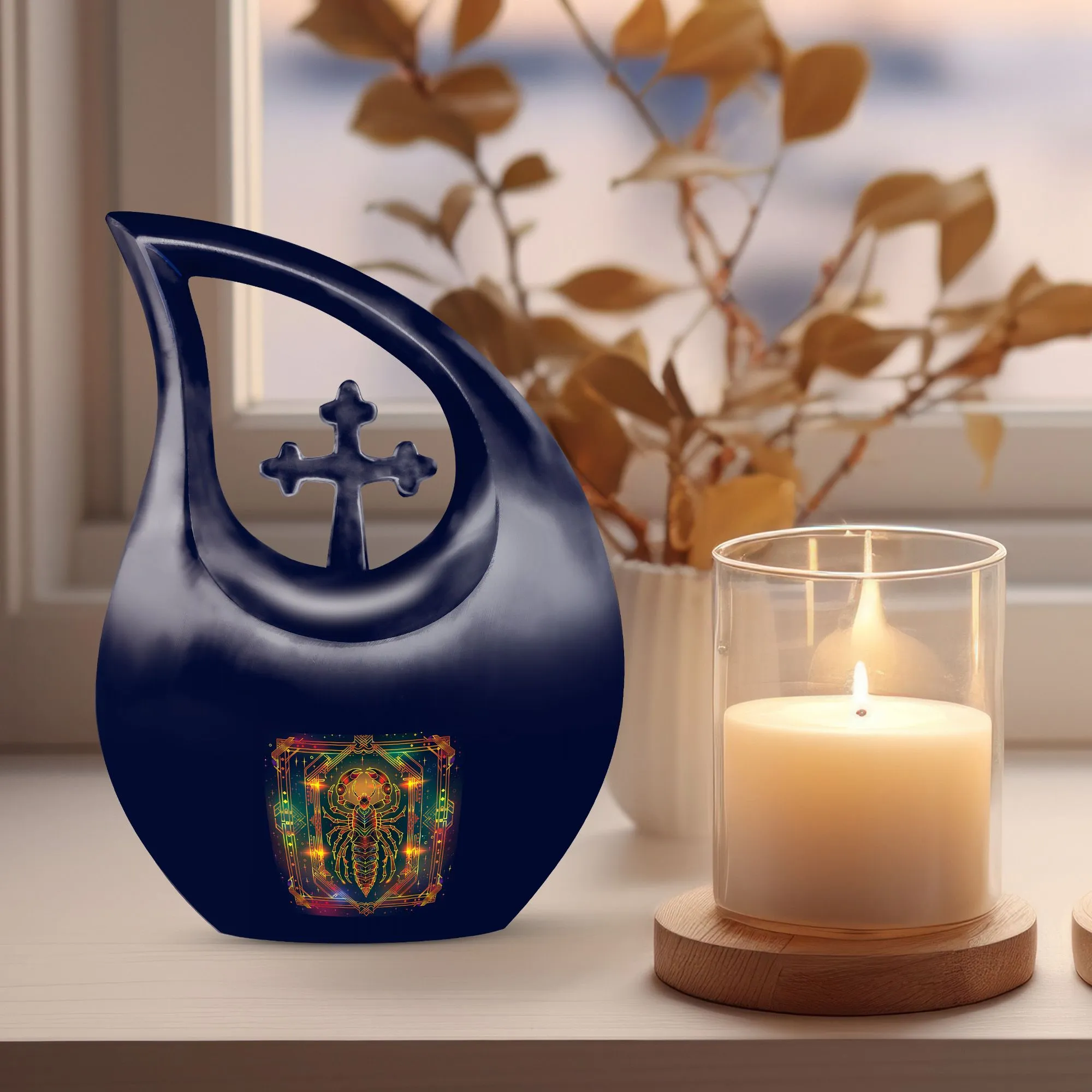 Zodiac Tribute Exquisite Memorial Urn For Ashes - A Timeless