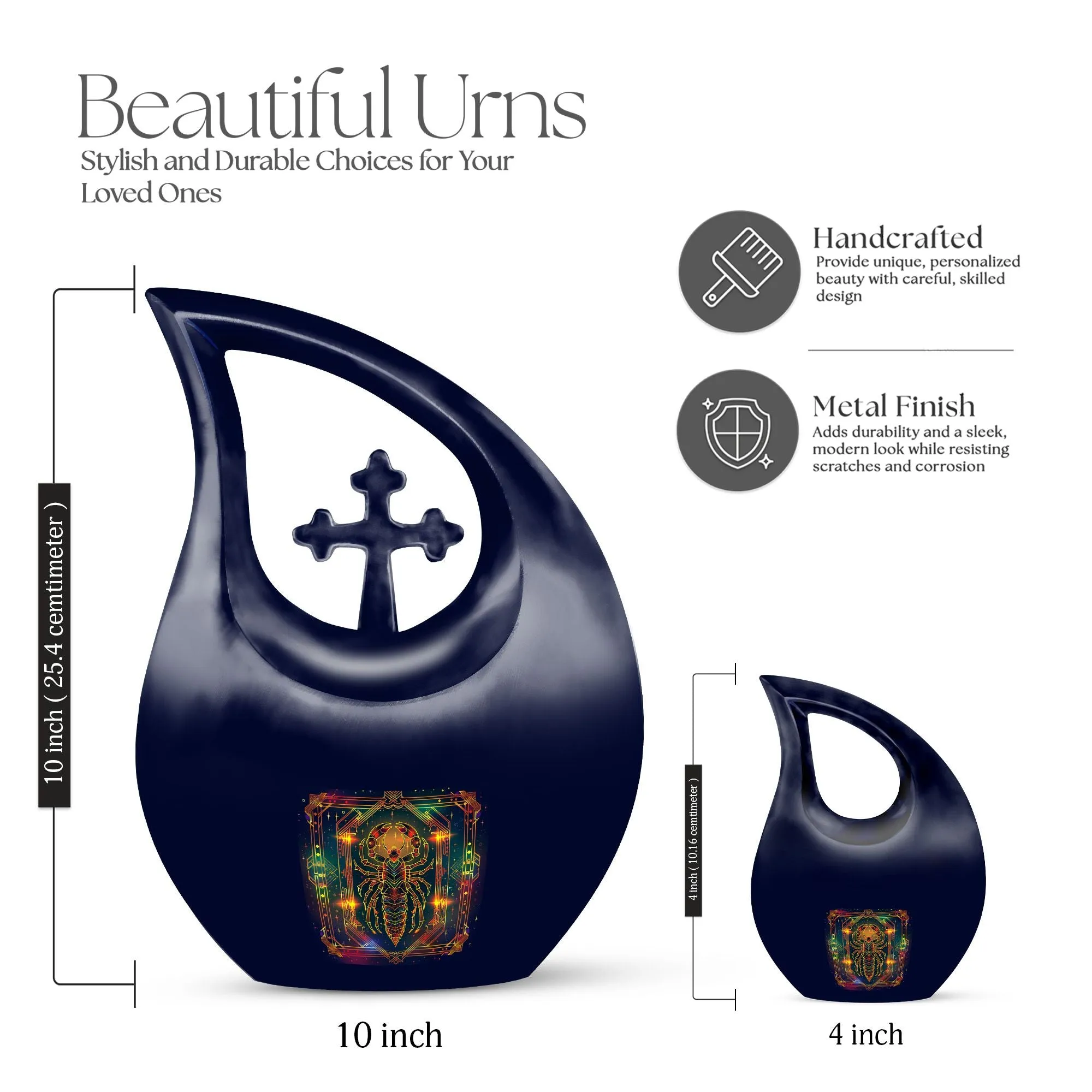 Zodiac Tribute Exquisite Memorial Urn For Ashes - A Timeless